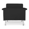 Buy Armchair with armrests - Upholstered in leather - Town Black 13181 Home delivery