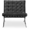 Design armchair with footrest - Leather upholstered - Town image 7
