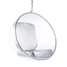 Buy Designer hanging armchair - Faux leather upholstery - Popi Silver 13199 - prices