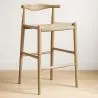 Boho Bali Design Bar Stool - Wood - 75cm - Elb image 7