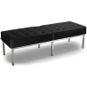 Buy Noll Bench (3 seats) - Faux Leather Black 13216 - prices