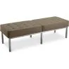 Bench Upholstered in Leather - 3 Seats - Kannes image 7