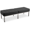 Buy Knoll Bench (3 seats)  - Premium Leather Black 13217 - prices