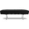 Buy Town Bench (2 seats) - Faux Leather Black 13219 - in the EU