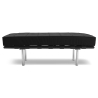 Buy Town Bench (2 seats) - Premium Leather Black 13220 - in the EU