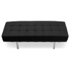 Buy Town Bench (2 seats) - Premium Leather Black 13220 at Privatefloor