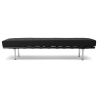 Buy Town Bench (3 seats) - Faux Leather Black 13222 - in the EU