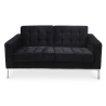 Buy Fabric Upholstered Sofa - 2 Seater - Konel Black 13241 - in the EU