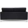 Buy Design Sofa - (2 seats) - Premium Leather Black 13243 at Privatefloor