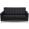 Buy Design Sofa - (2 seats) - Premium Leather Black 13243 - in the EU