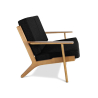 Buy Scandinavian design Design Sofa FM350 (2 seats) - Fabric Brown 13249 at Privatefloor