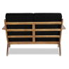 Buy Scandinavian design Design Sofa FM350 (2 seats) - Fabric Brown 13249 home delivery