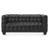 Buy Design Sofa from the Nubus Suite (2 seats) - Faux Leather Black 13252 - in the EU