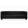 Buy Design Sofa from the Nubus Suite (3 seats) - Faux Leather Black 13255 - in the EU