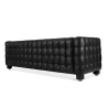 Buy Design Sofa from the Nubus Suite (3 seats) - Faux Leather Black 13255 in the Europe