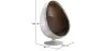 Aviator Style Egg Design Armchair - Upholstered in Faux Leather - Eny image 7