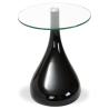 Buy Designer Round Side Table - Glass - Lawa Bistro Black 13312 in the Europe