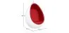 Hanging Egg Design Armchair - Upholstered in Fabric - Eny image 7