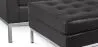 Designer Armchair with Footrest - Upholstered in Faux Leather - Konel image 7