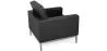 Designer Armchair with Footrest - Upholstered in Faux Leather - Konel image 7