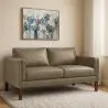 Polyurethane Leather Upholstered Sofa - 2 Seater - Mordecai image 7