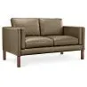 Polyurethane Leather Upholstered Sofa - 2 Seater - Mordecai image 7