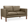 Buy Polyurethane Leather Upholstered Sofa - 2 Seater - Mordecai Taupe 13921 - prices
