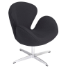Buy Armchair with armrests - Fabric upholstery - Svin Black 13662 - prices