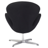 Buy Armchair with armrests - Fabric upholstery - Svin Black 13662 in the Europe