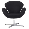 Buy Armchair with armrests - Fabric upholstery - Svin Black 13662 - in the EU
