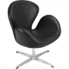 Buy Swivel Armchair Leather - Office Armchair - Svin Black 13664 - prices
