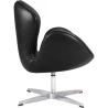 Buy Swivel Armchair Leather - Office Armchair - Svin Black 13664 at Privatefloor