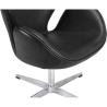 Buy Swivel Armchair Leather - Office Armchair - Svin Black 13664 home delivery