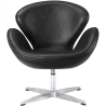 Buy Swivel Armchair Leather - Office Armchair - Svin Black 13664 - in the EU