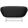 Buy Scandinavian design Svin  Sofa (2 seats) - Faux Leather Black 13912 home delivery
