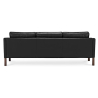 Buy Design Sofa Menache (3 seats) - Premium Leather Black 13928 in the Europe