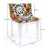 Dining Chair - Transparent Legs - Patterned Design - Miss Style image 7