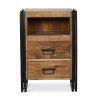 Nightstand - Industrial Design - Wood and Metal - Onawa image 7