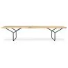 Nordic Style Wooden Bench (180cm) - Yean image 7