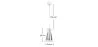 Ceiling Lamp - Pendant Lamp - Steel and Glass - Apolo image 7