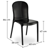 Buy Dining Chair - Design - Thapya Transparent 42696 in the Europe