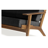 Buy Design Sofa FM350 Sofa (3 seats) - Fabric Black 15195 with a guarantee