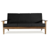 Buy Design Sofa FM350 Sofa (3 seats) - Leather Black 15196 - in the EU