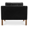 Buy Mattathais Design Living room Armchair  - Premium Leather Black 15447 in the Europe