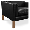 Buy Mattathais Design Living room Armchair  - Premium Leather Black 15447 home delivery