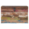 Buy Vintage Recycled wooden trunk -  Seaside Multicolour 58498 - in the EU