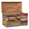 Buy Vintage Recycled wooden trunk -  Seaside Multicolour 58498 - in the EU