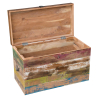Buy Vintage Recycled wooden trunk -  Seaside Multicolour 58498 - prices