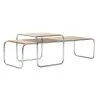 Pack of 2 coffee tables - Wood and Metal - Lacky image 7