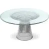 Round Dining Table - Glass and Metal - Barrel image 7